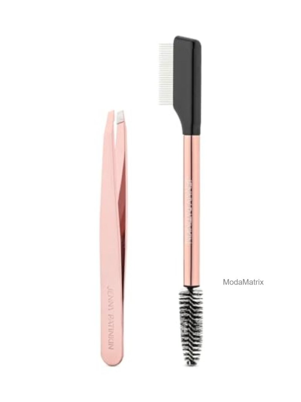 Precision Lash & Brow Tweezer Set with Comb Spoolie Brush